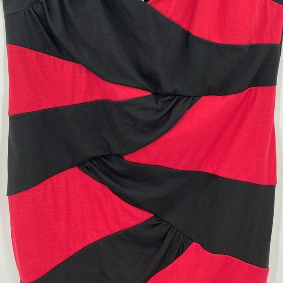 NWT Vintage Torrid Red/Black Knit Bodycon Dress 2X - Picture 4 of 7